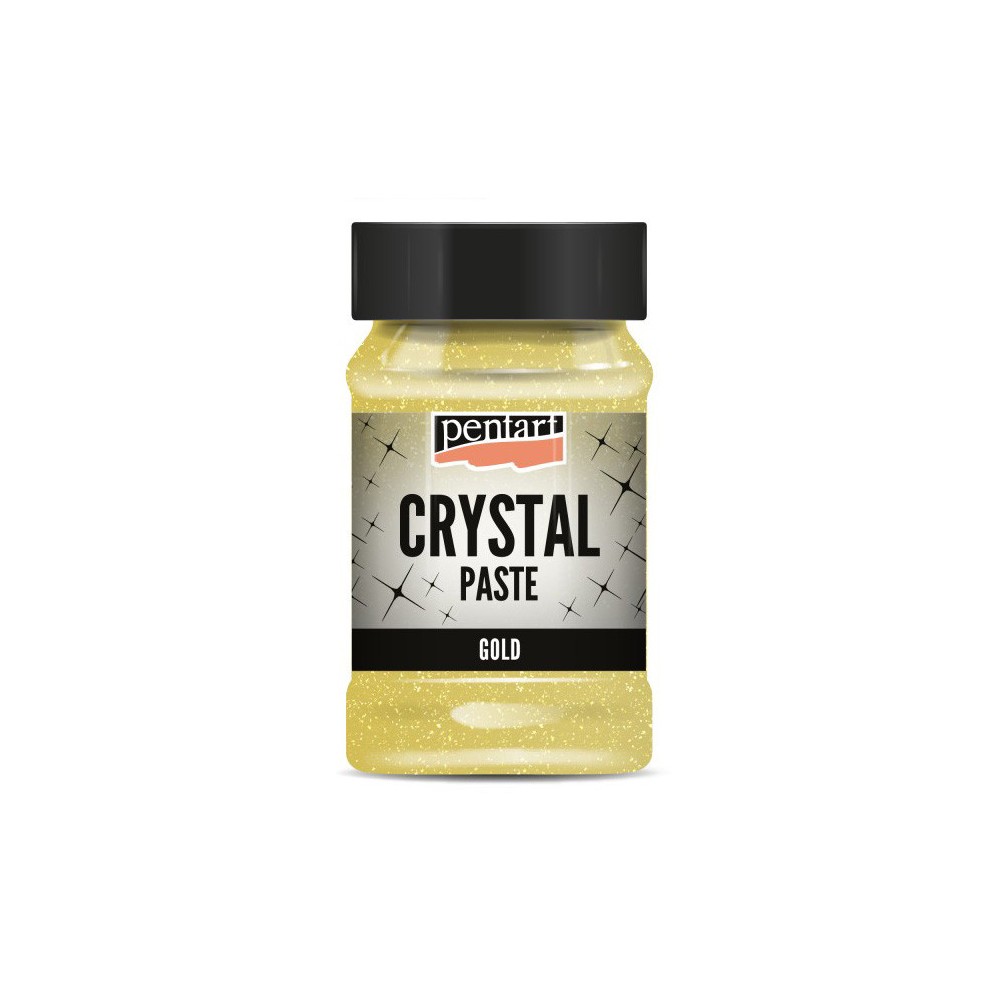 Pasta strukturalna Crystal - Pentart - złota, 100 ml