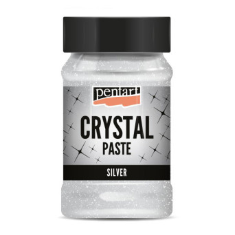 Crystal Paste - Pentart - silver, 100 ml