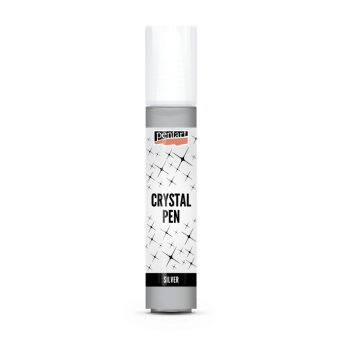 Crystal Paste in pen - Pentart - silver, 30 ml