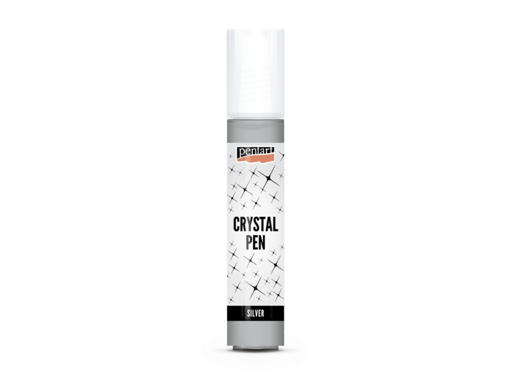 Crystal Paste in pen - Pentart - silver, 30 ml