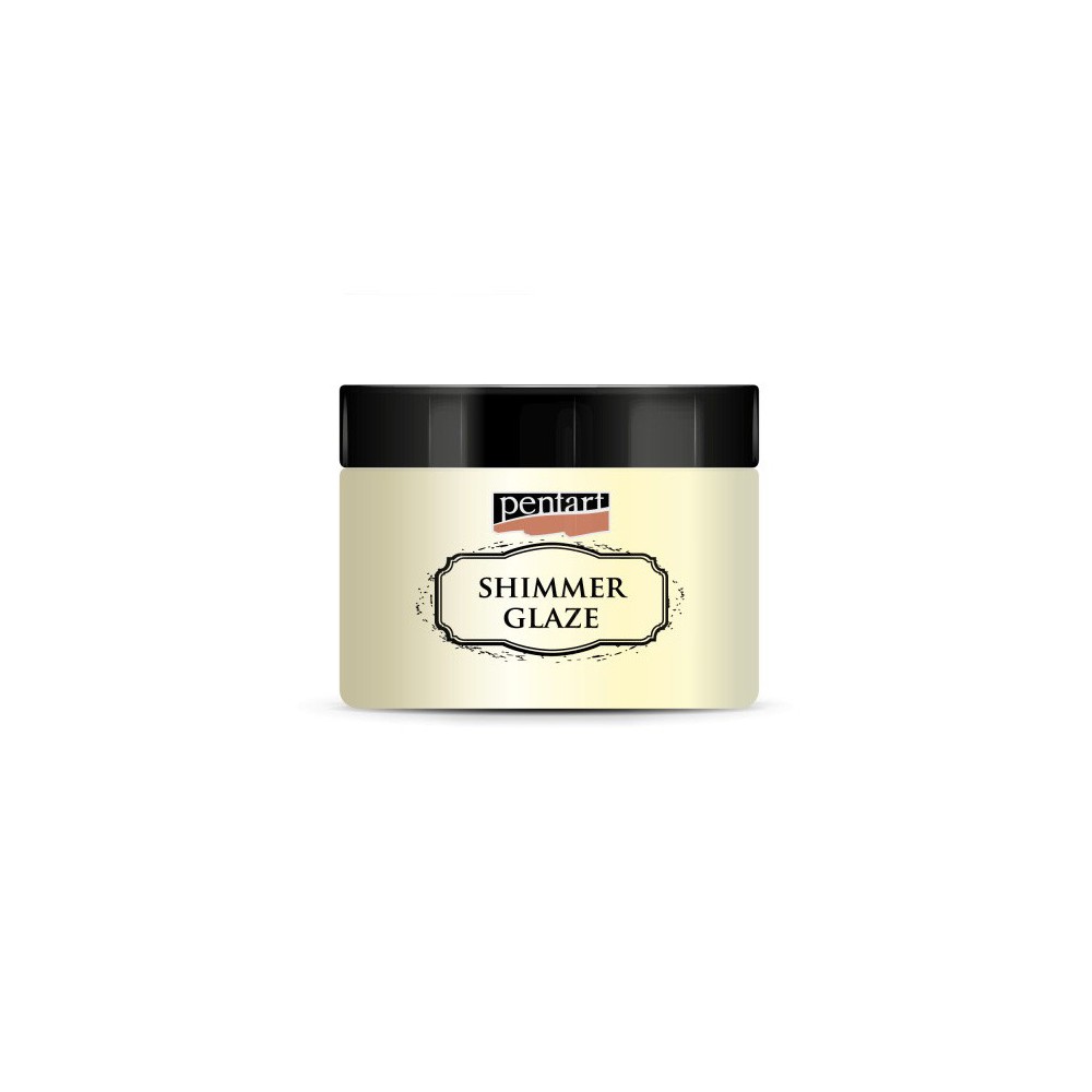 Shimmer Glaze Paste - Pentart - pearl white, 150 ml