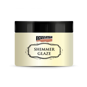 Shimmer Glaze Paste - Pentart - pearl white, 150 ml
