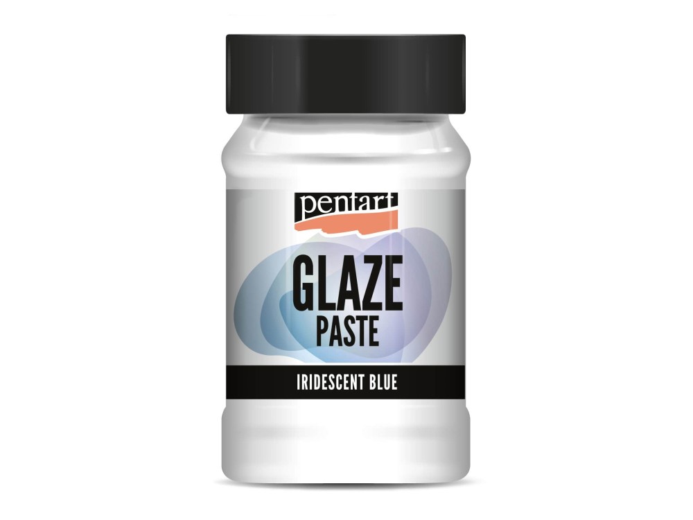 Pasta Glaze - Pentart - opalizująca niebieska, 100 ml