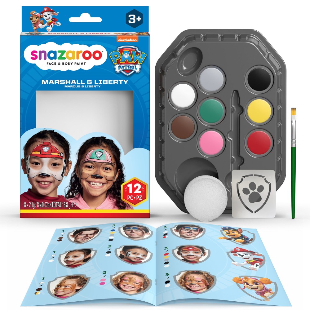 Face paint kit Marshall & Liberty - Snazaroo - 12 pcs.