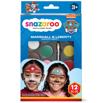 Zestaw do malowania twarzy Marshall i Liberty - Snazaroo - 12 szt.