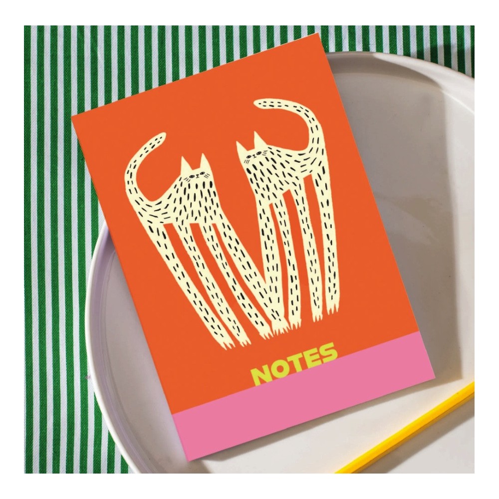 Notatnik Two White Cats A5 - Once Upon a Tuesday - w linie, miękki, 100 g, 60 stron