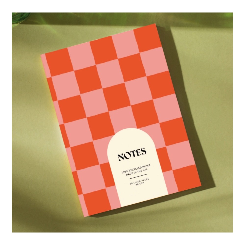 Notebook Peach & Cherry A5 - Once Upon a Tuesday - ruled, softcover, 100 g, 60 pages