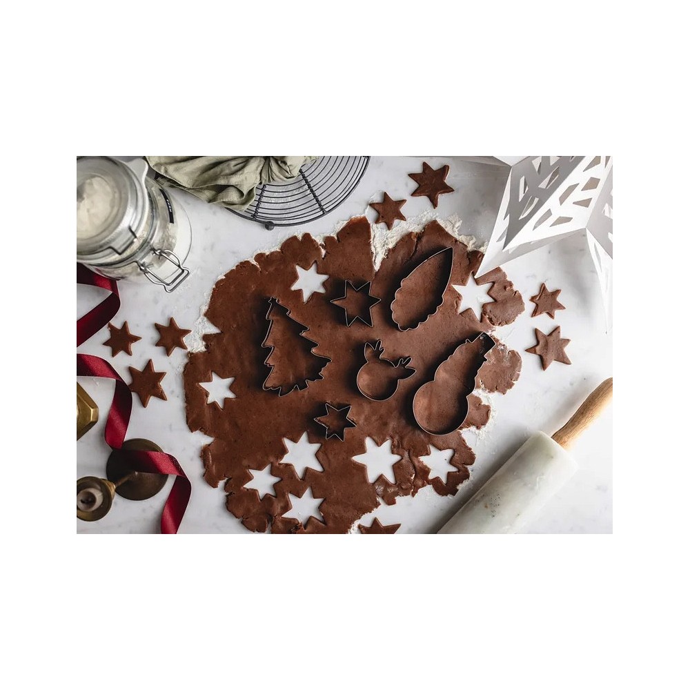 Zestaw foremek do glinek i mas plastycznych Merry Christmas - 6 szt.