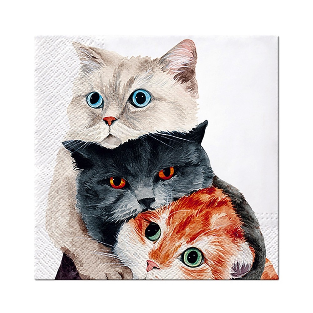 Decorative napkins - Paw - Better Together, 20 pcs.