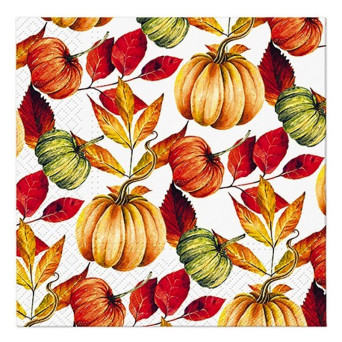 Serwetki ozdobne - Paw - Pumpkin Pattern, 20 szt.