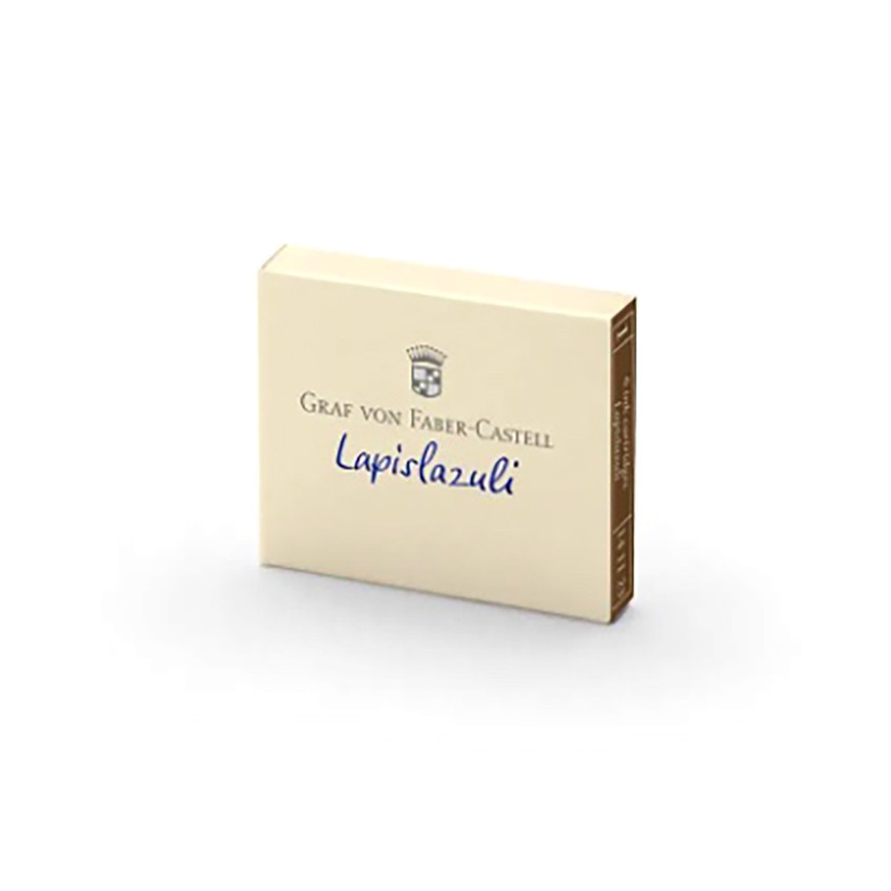 Calligraphy ink cartridges - Graf Von Faber-Castell - Lapis Lazuli, 6 pcs.