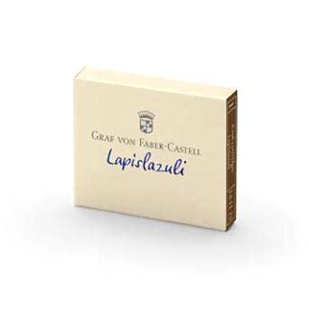 Calligraphy ink cartridges - Graf Von Faber-Castell - Lapis Lazuli, 6 pcs.