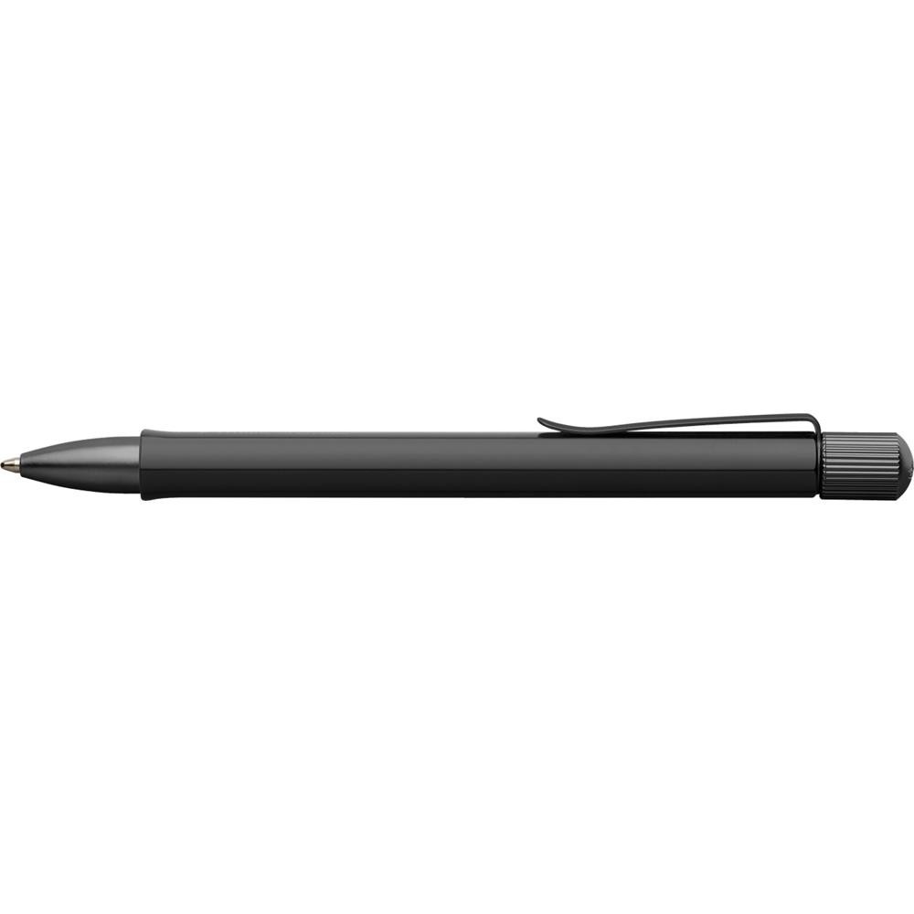 Gift set with Hexo fountain pen and ballpoint pen - Faber-Castell - Black matt