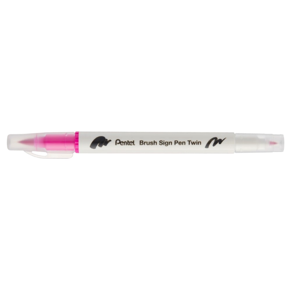 Double-sided marker Brush Sign Pen Twin - Pentel - pink