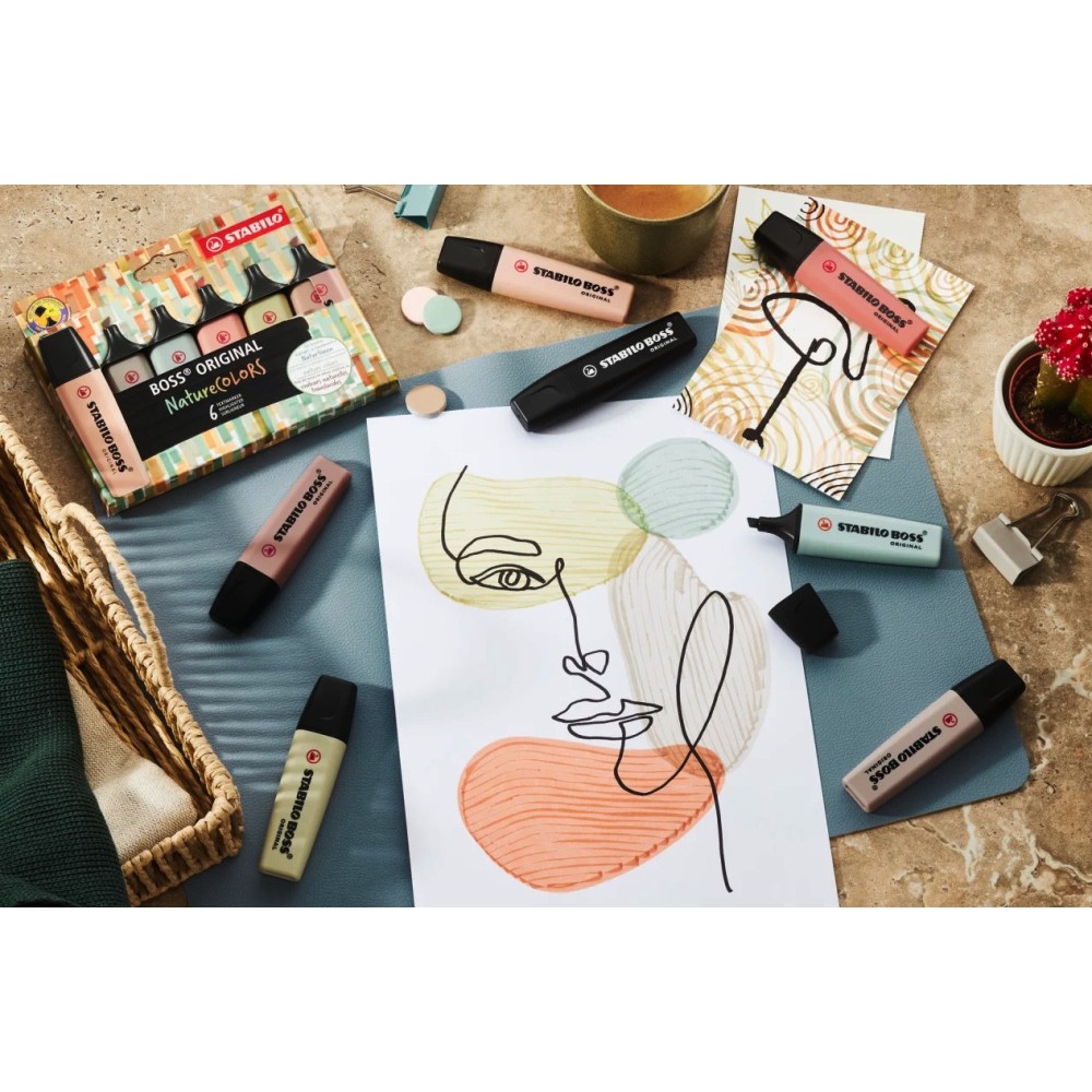 Zakreślacz Boss Original Nature Colors - Stabilo - 137, Mud Green