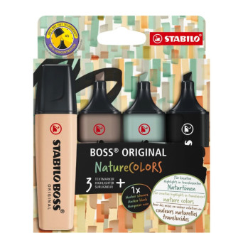 Set of Boss Original Nature Colors Highlighters 2 - Stabilo - 4 pcs.