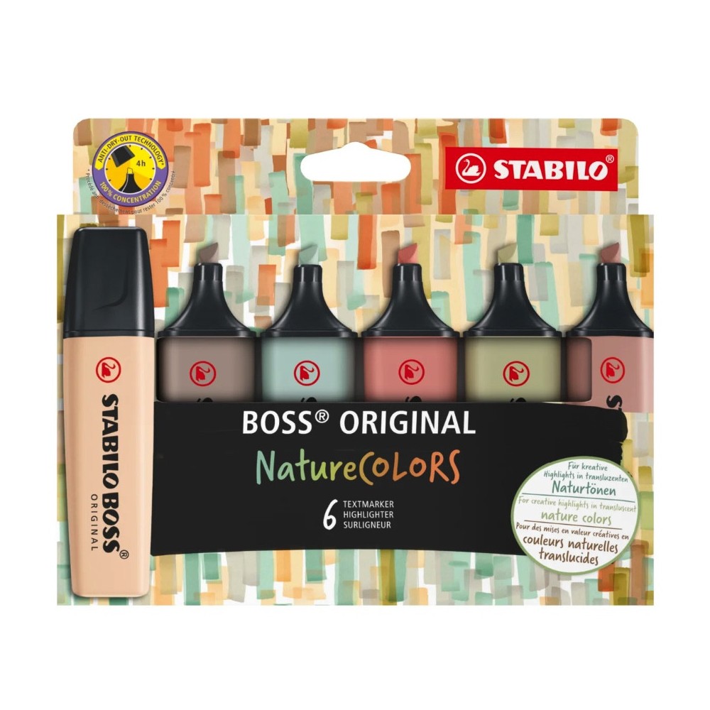 Zestaw zakreślaczy Boss Original Nature Colors - Stabilo - 6 kolorów