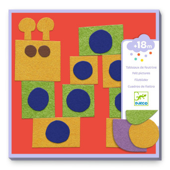 Set of felt pictures - Djeco - Little Creatures