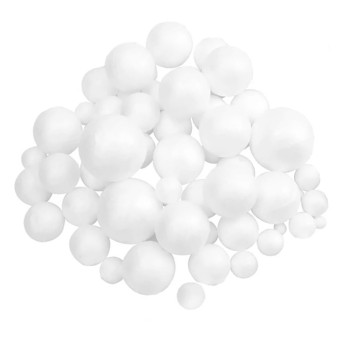 Kulki styropianowe - 1-2,5 cm, białe, 50 szt.