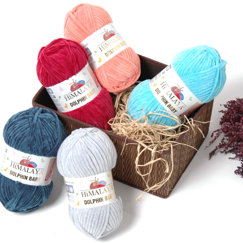 Dolphin Baby micro polyester knitting yarn - Himalaya - 59, 100 g, 120 m
