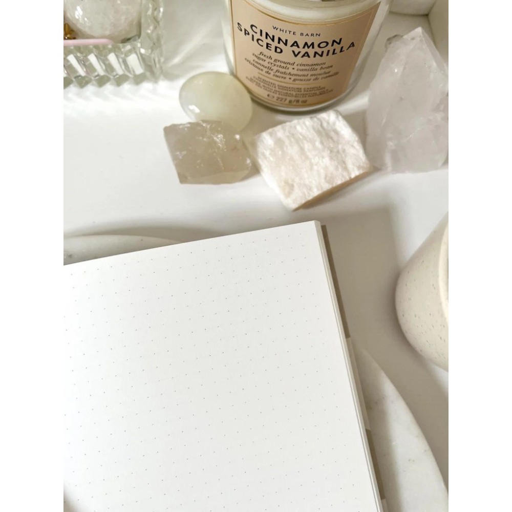 Notebook A5 - Jaśnie Plan - beige, dotted, 100g/m2, 120 pages