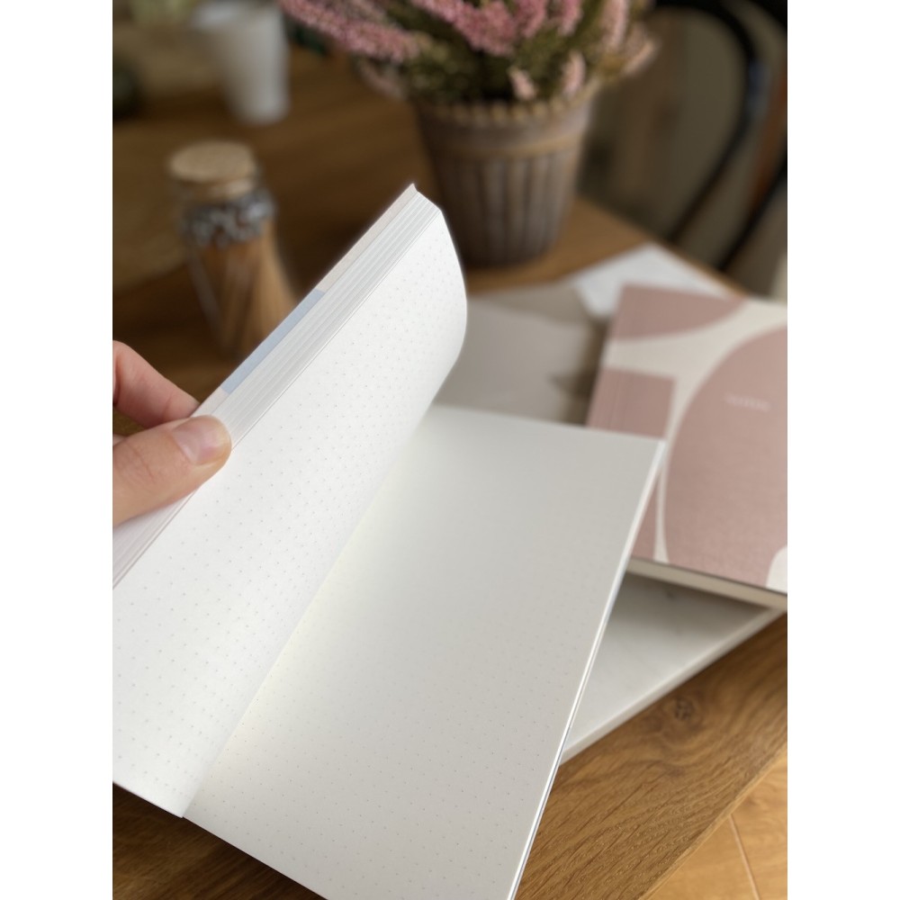 Notebook A5 - Jaśnie Plan - beige, dotted, 100g/m2, 120 pages