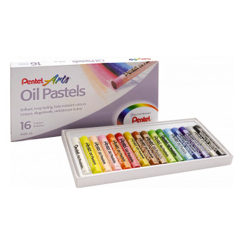 Zestaw pasteli olejnych - Pentel - 16 kolorów