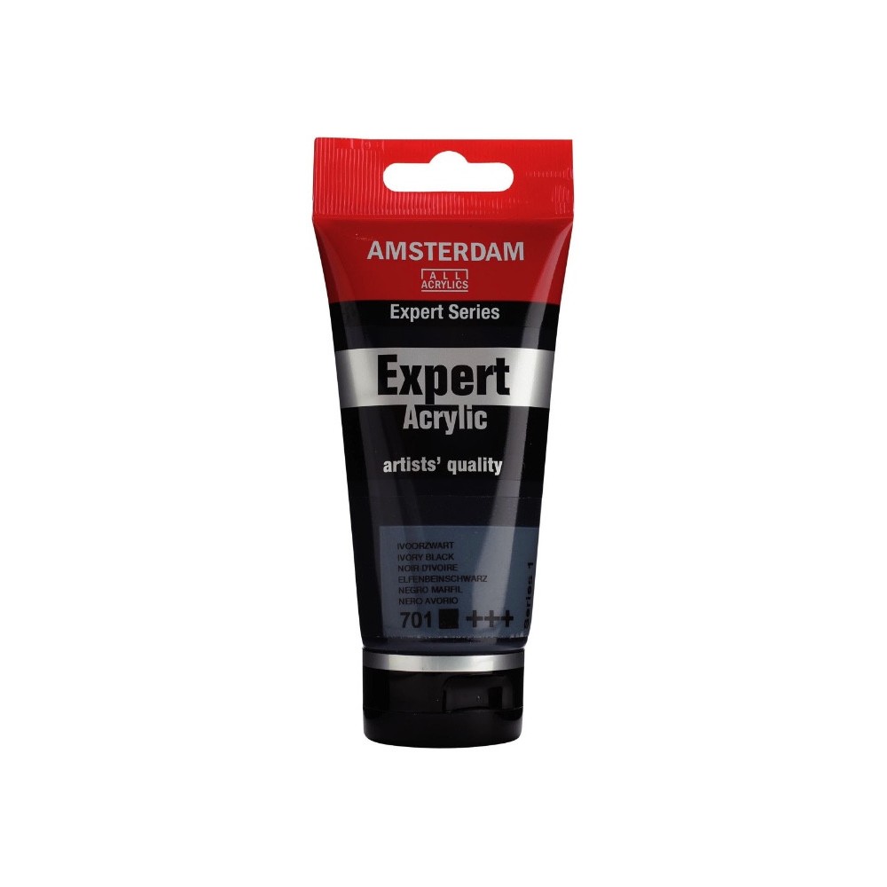 Farba akrylowa Expert - Amsterdam - 701, Ivory Black, 75 ml