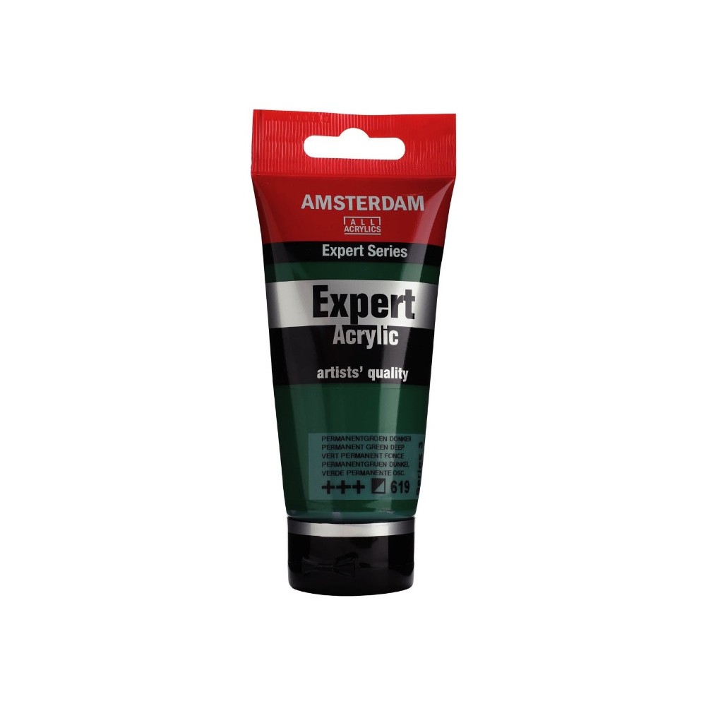 Farba akrylowa Expert - Amsterdam - 619, Permanent Green Deep, 75 ml