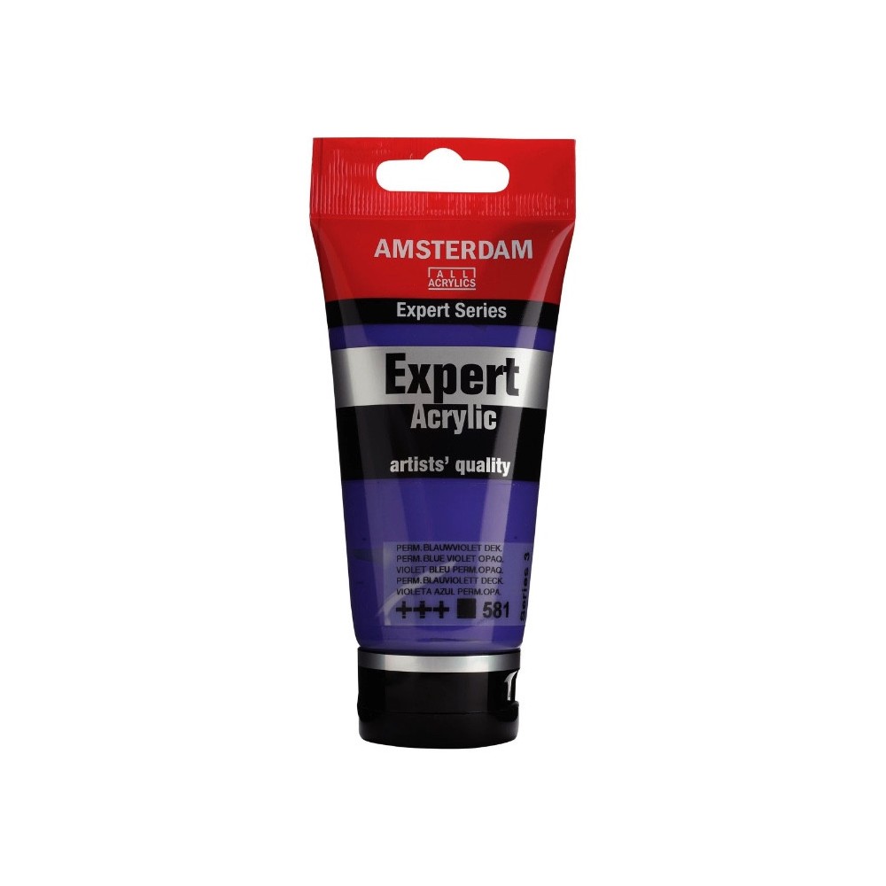 Farba akrylowa Expert - Amsterdam - 581, Permanent Blue Violet Opaque, 75 ml