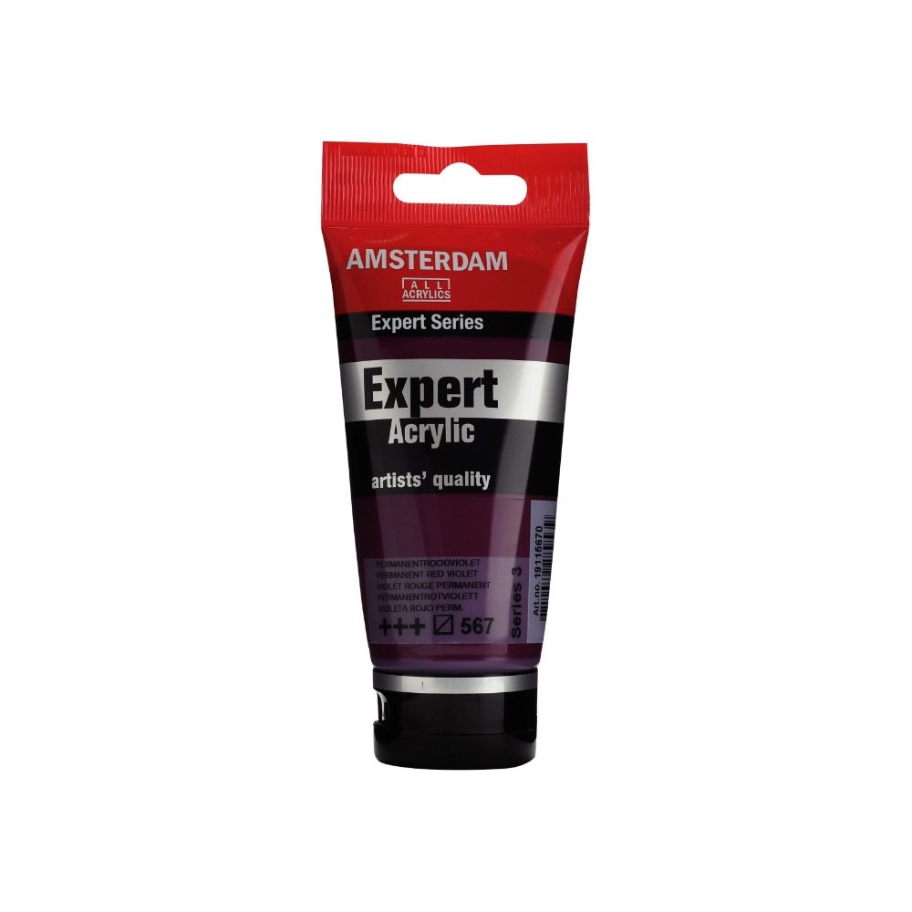 Farba akrylowa Expert - Amsterdam - 567, Permanent Red Violet, 75 ml