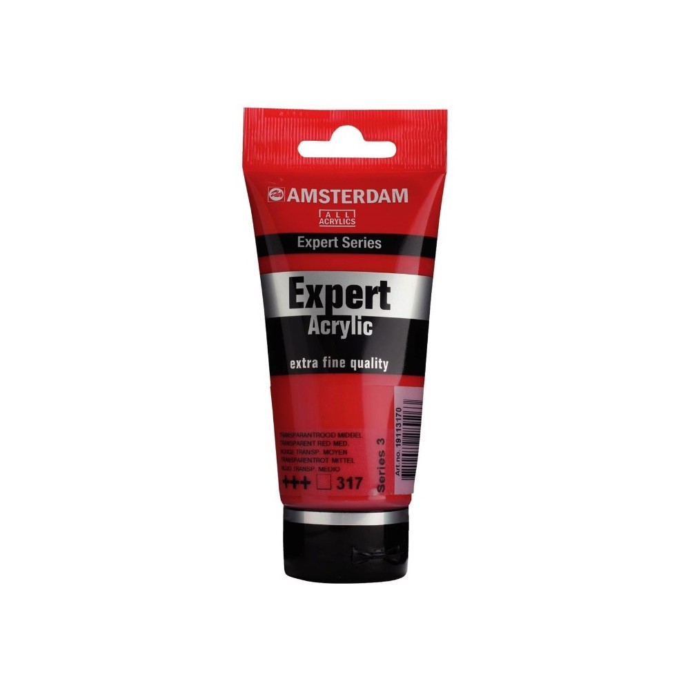 Farba akrylowa Expert - Amsterdam - 317, Transparent Red Medium, 75 ml