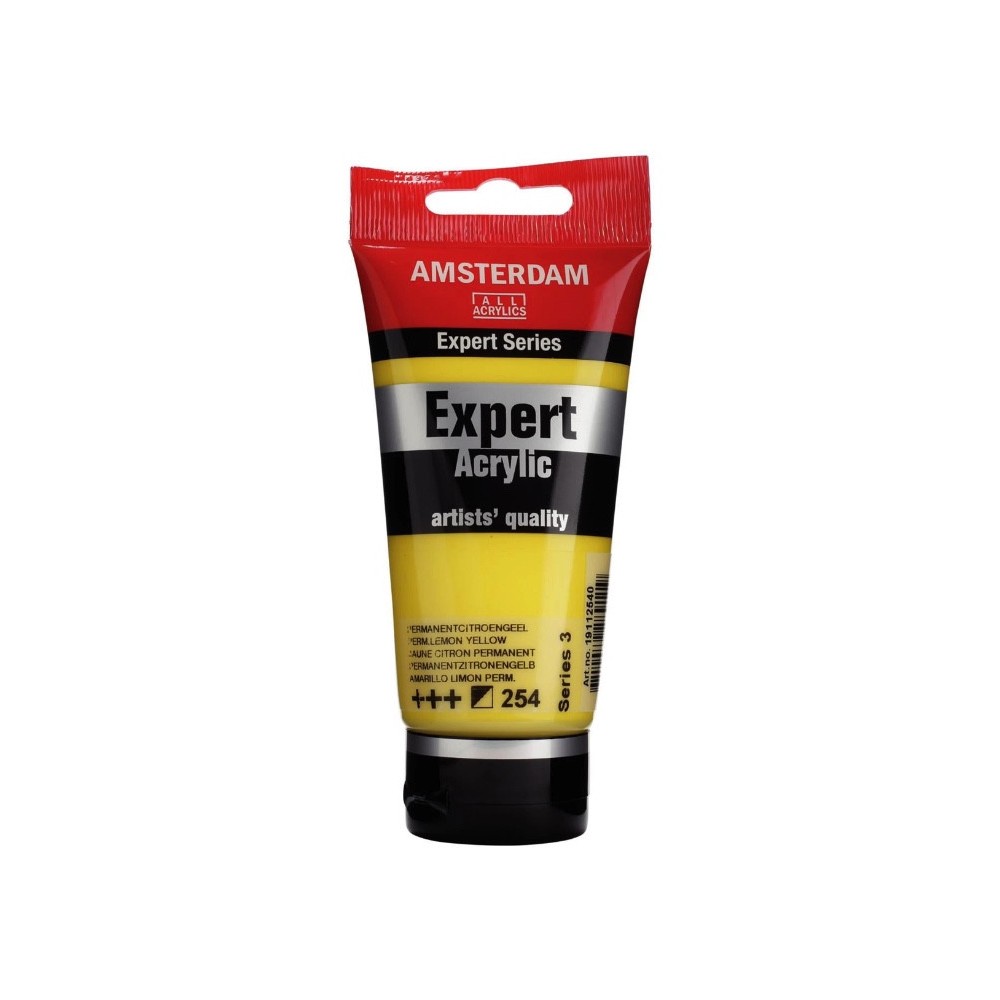 Expert acrylic paint - Amsterdam - 254, Permanent Lemon Yellow, 75 ml