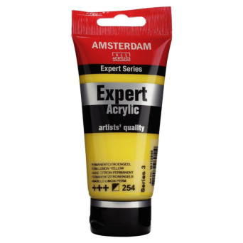 Expert acrylic paint - Amsterdam - 254, Permanent Lemon Yellow, 75 ml
