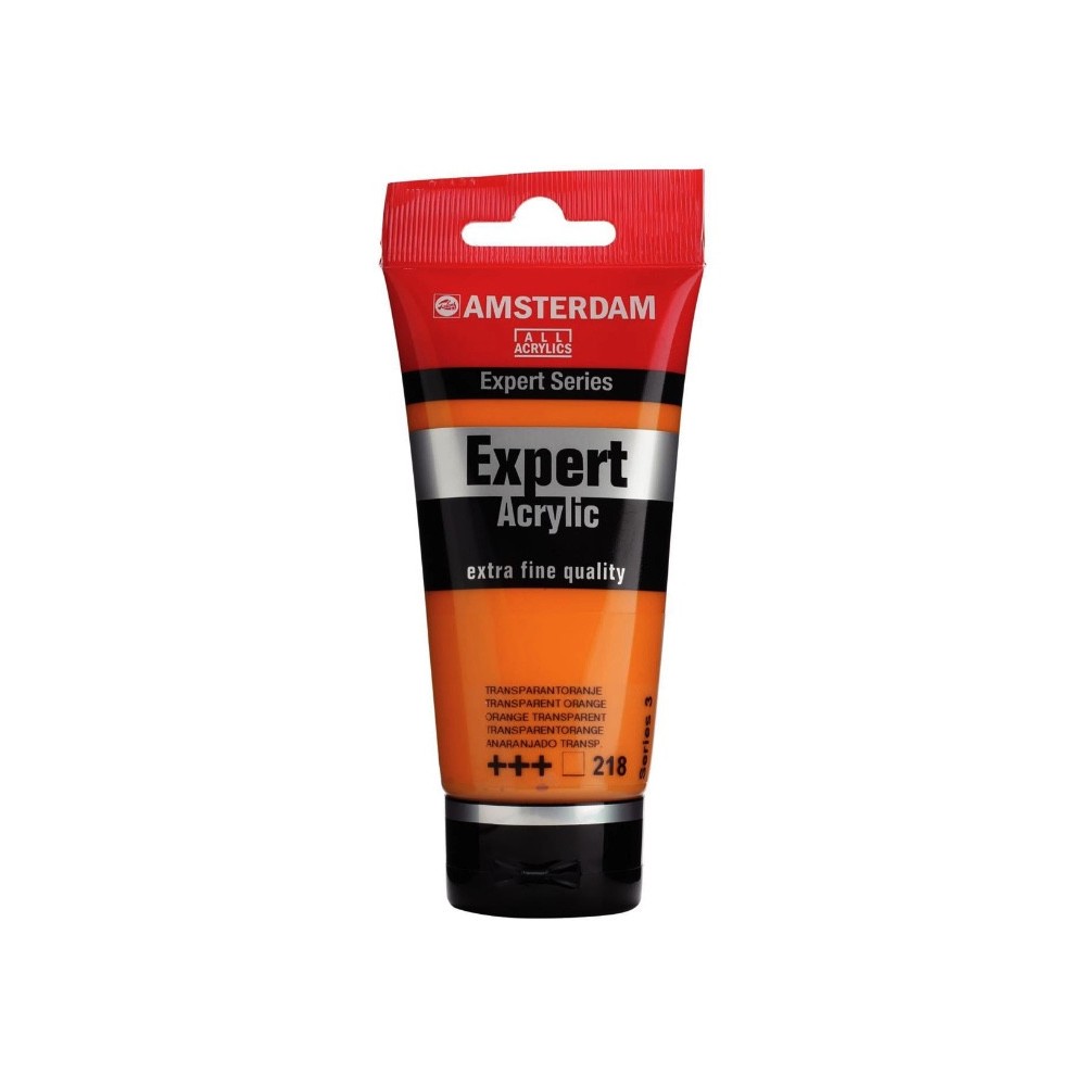 Expert acrylic paint - Amsterdam - 218, Transparent Orange, 75 ml