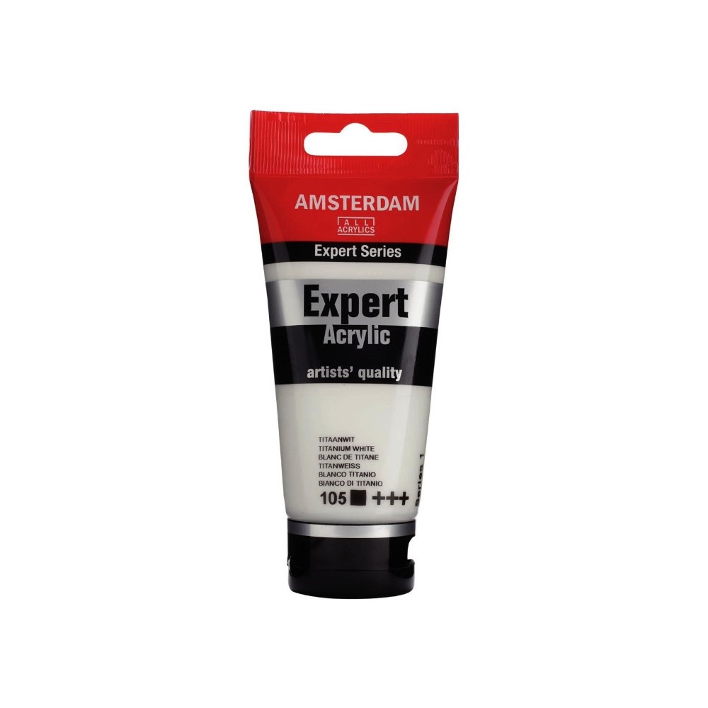 Expert acrylic paint - Amsterdam - 105, Titanium White, 75 ml