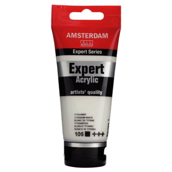 Expert acrylic paint - Amsterdam - 105, Titanium White, 75 ml