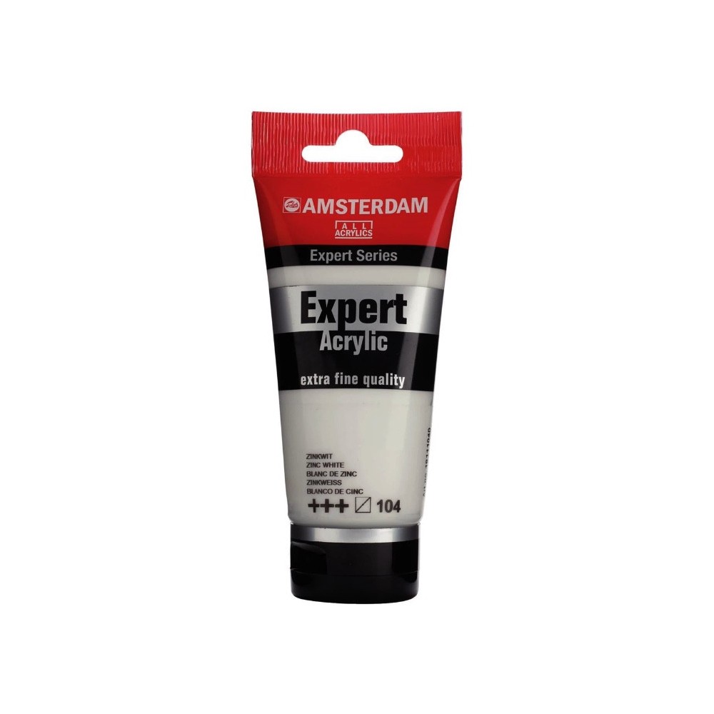 Expert acrylic paint - Amsterdam - 104, Zinc White, 75 ml