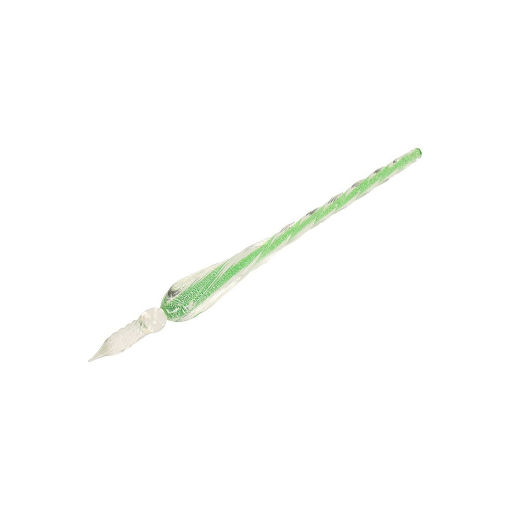 Szklane pióro do kaligrafii w pudełku - Koh-I-Noor - zielone