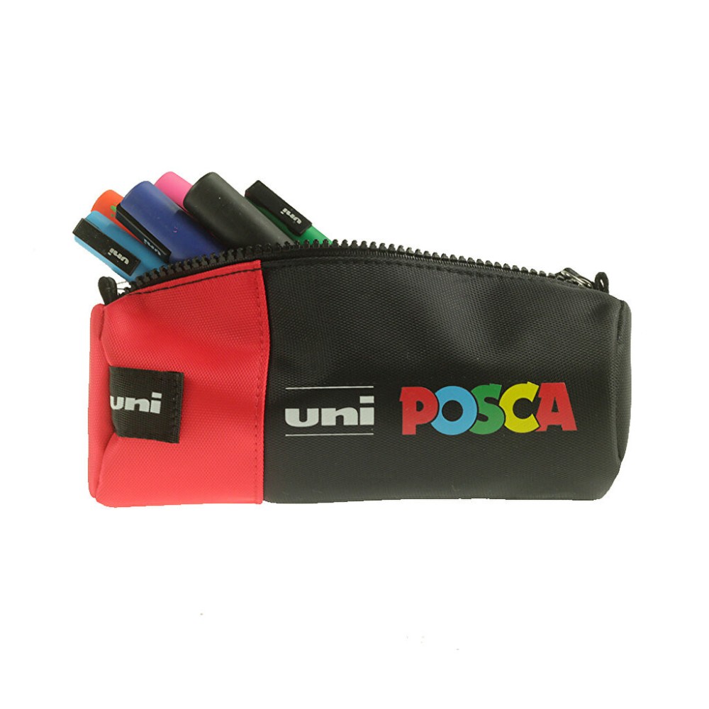 Posca Pencil Case - Uni - red, 8 x 20 cm