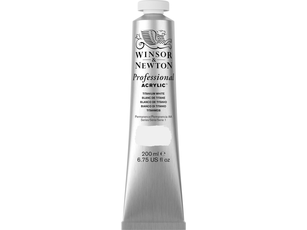 Acrylic paint Professional Acrylic - Winsor & Newton - Titanium White, 200 ml