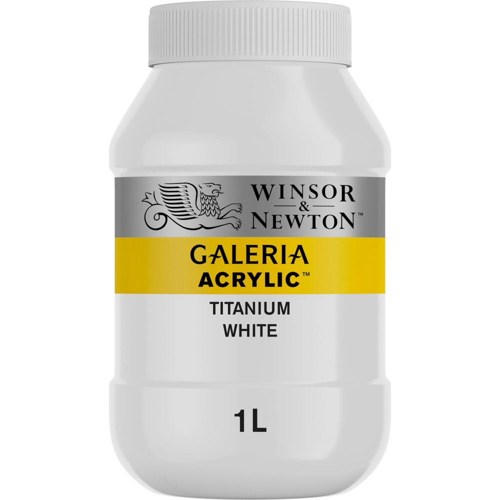 Farba akrylowa Galeria - Winsor & Newton - Titanium White, 1l