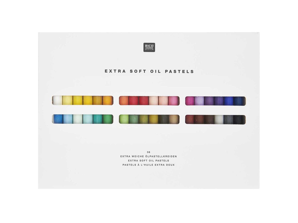 Zestaw pasteli olejnych - Rico Design - 36 kolorów