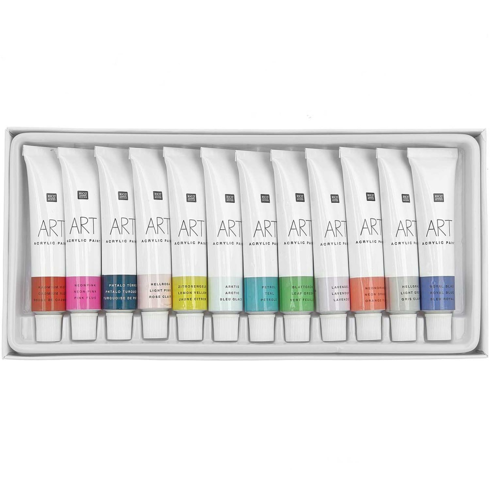 Set of acrylic paints ART Fashion - Rico Design - 12 x 12 ml