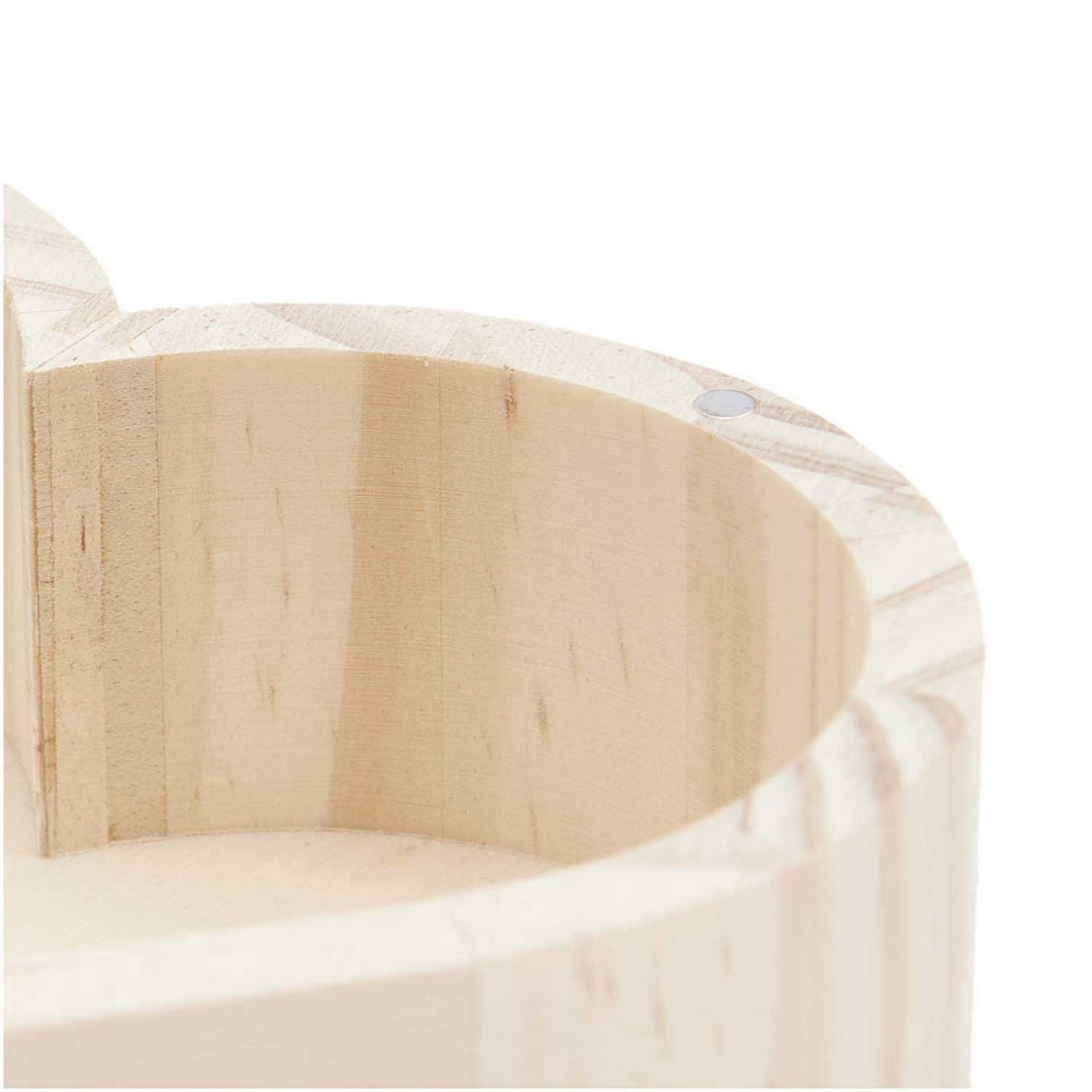 Pudełko drewniane, szkatułka Serce - Rico Design - 15 x 14,2 x 6 cm