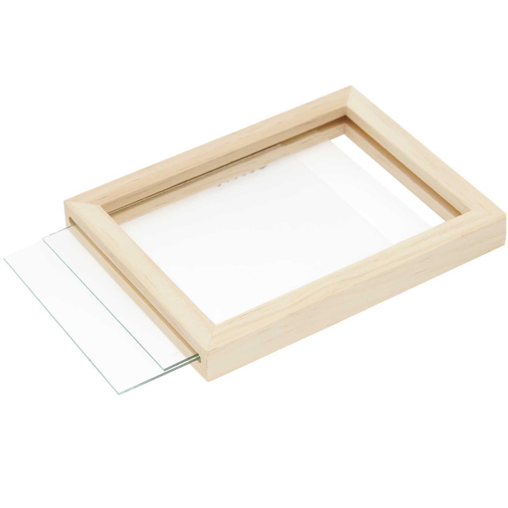 Wooden frame with glass insert - Rico Design - 24 x 18 x 1,5 cm