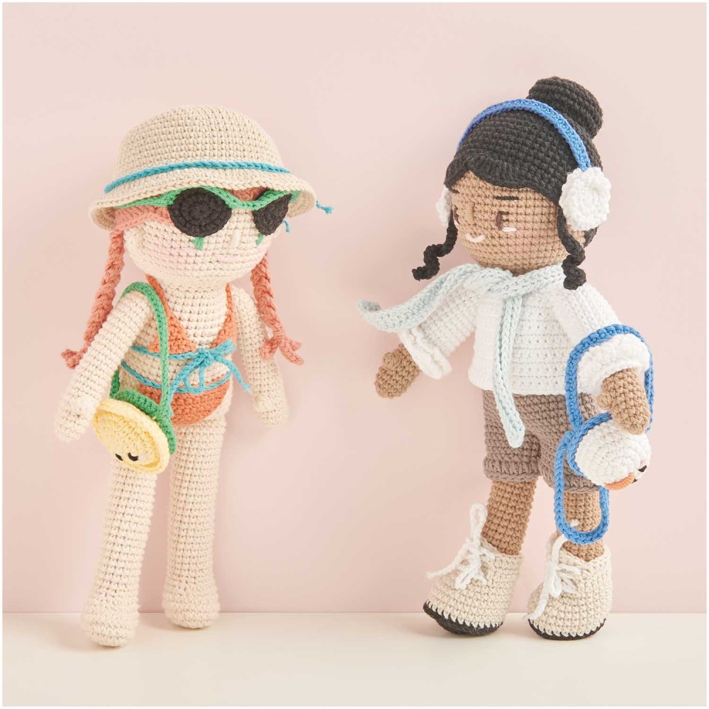 Zestaw do szydełkowania Ricorumi Dollies - Rico Design - Holiday Girlfriends