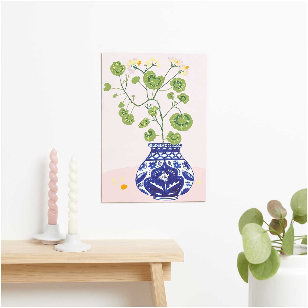 Set for painting by numbers - Rico Design - Geranium