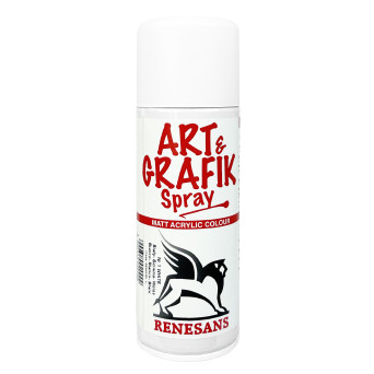 Farba akrylowa w sprayu - Renesans - biała, 200 ml