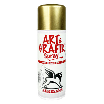 Farba akrylowa w sprayu metaliczna - Renesans - bogate złoto, 200 ml